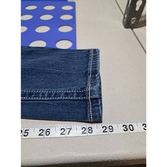 Rue 21 Premiere Jeans Womens Size 8 Preppy Grunge Y2K Distressed Patched - Picture 9 of 9